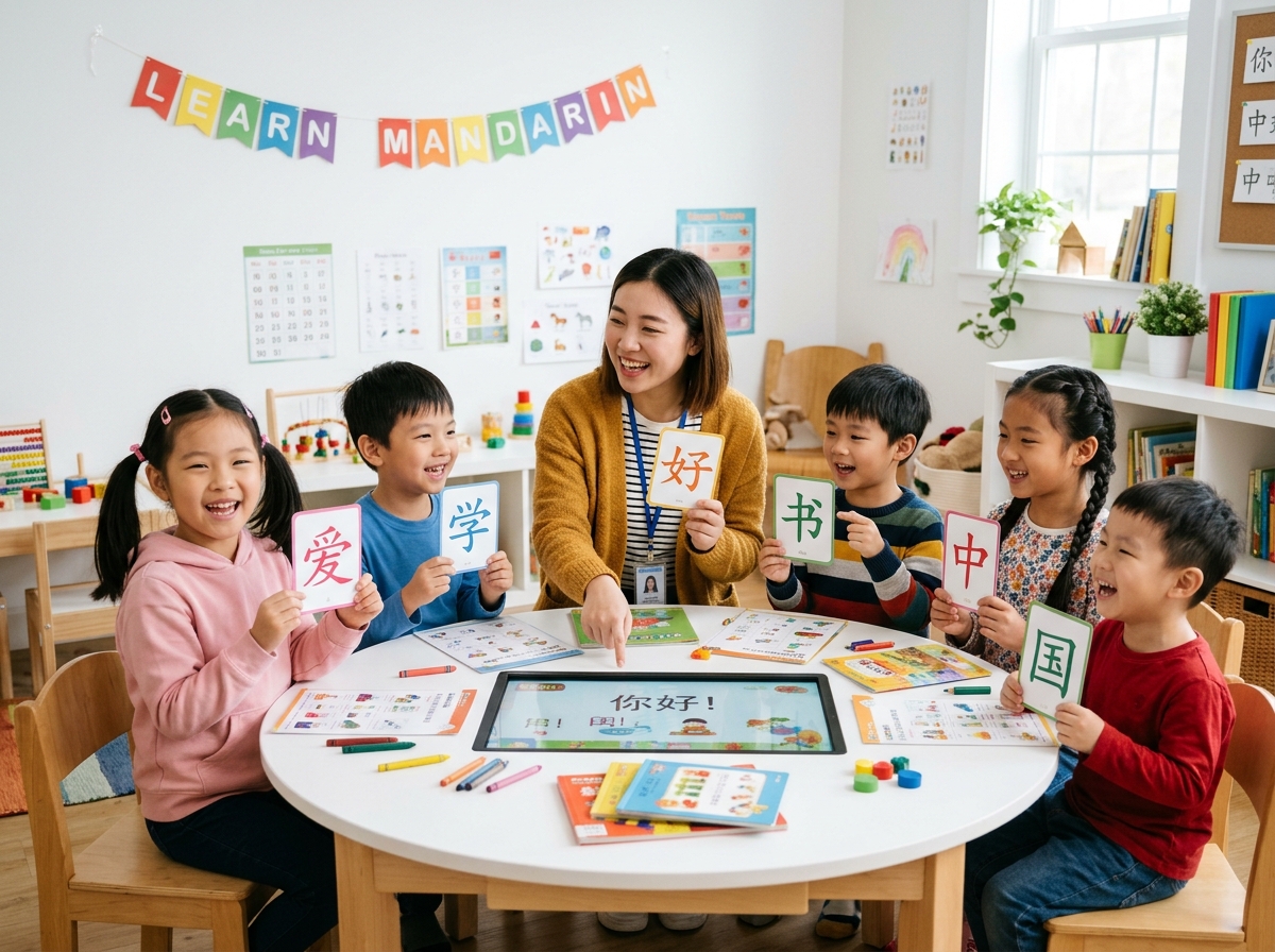 Children enjoying early learning activities